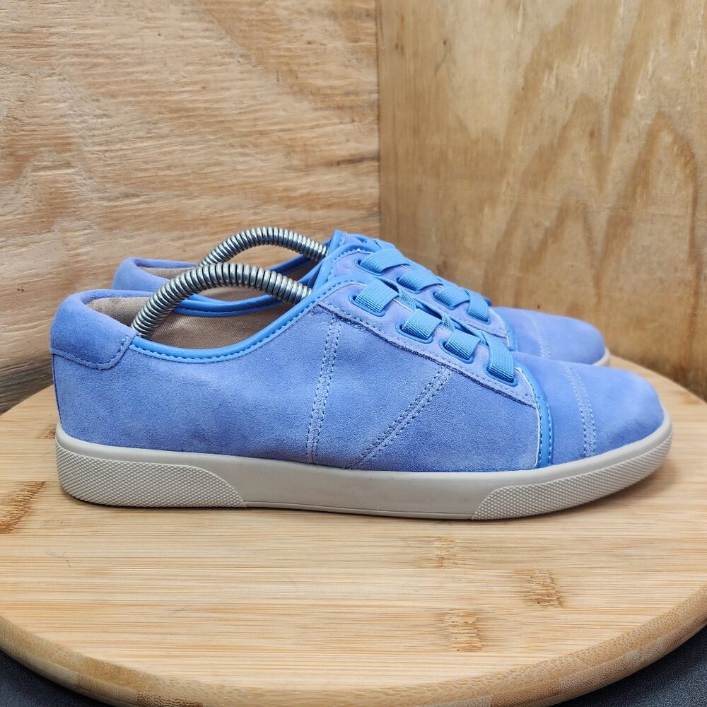 Vionic Jean Suede Womens Blue Slip On Sneakers Size 5